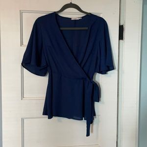 Navy blue blouse
